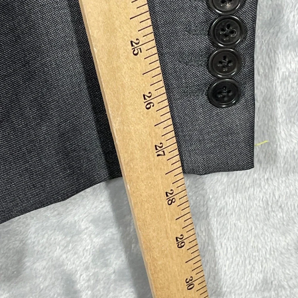 Emporio Armani G Line Blazer Mens 56 Charcoal Super 130s Virgin Wool W1VGUD